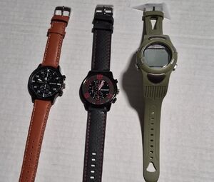 Stylish Black and Brown Wearable Watch